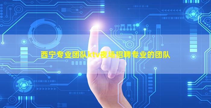 西宁专业团队ktv夜场招聘专业的团队